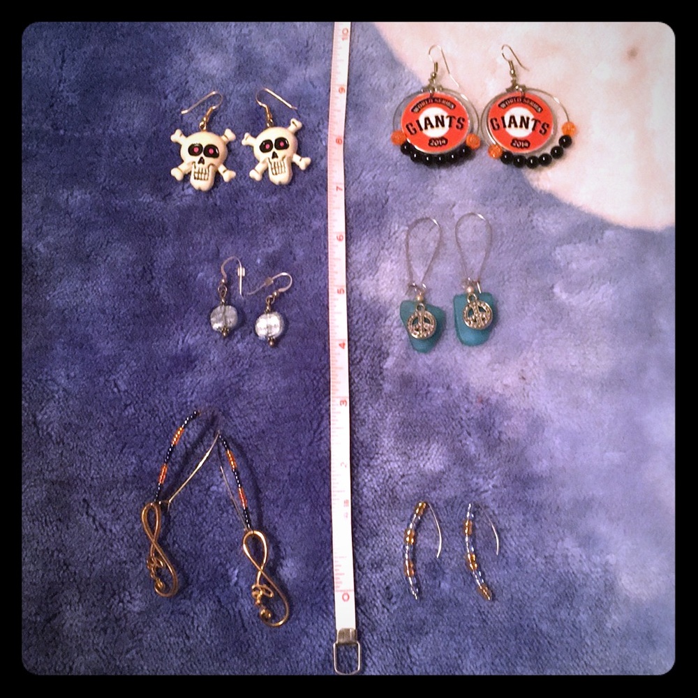 6 pairs handmade earrings
